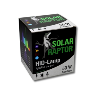 Solar Raptor HID-Lamp - SolarRaptor UV Terrarienlampe UV, Licht & Wärme für Reptilien