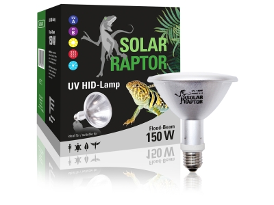 Solar Raptor HID-Lamp - SolarRaptor UV Terrarienlampe UV Flood Spot 150w