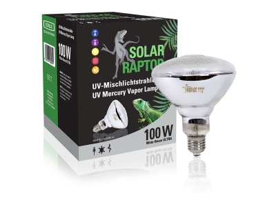 SolarRaptor UV Mischlichtstrahler mit Optimalen UV & Wärme - Watt: 100w