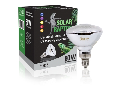 SolarRaptor UV Mischlichtstrahler mit Optimalen UV & Wärme - Watt: 80w