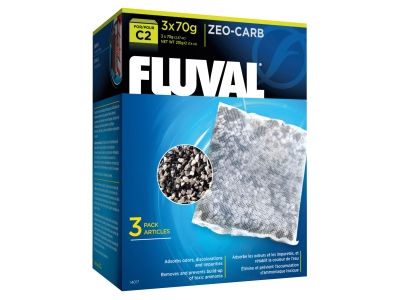 Zeo-Carb Aktivkohle und Ammoniak-Entferner für Fluval 5-Stufen Filter - Menge: 3x70g