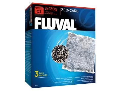 Zeo-Carb Aktivkohle und Ammoniak-Entferner für Fluval 5-Stufen Filter - Menge: 3x130g