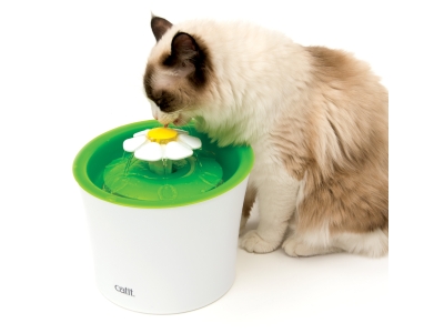 Blumentrinkbrunnen 3L Kompakte und einfache Trinklösung für Katzen und kleine Hunde