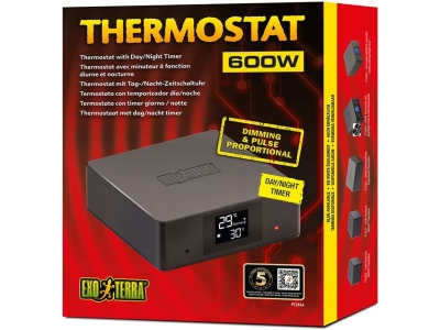 Exo Terra Thermostat für die genaue Kontrolle der Temperatur im Terrarium - 600W