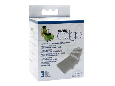 Aktivkohle Filtereinsatz passend für das Fluval Edge Aquarium - 3er-Set
