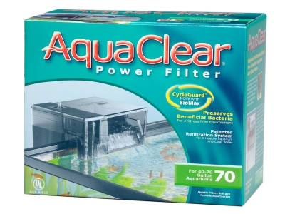 AquaClear 70 Power Aquarienfilter für bis zu 152 bis 265L Aquarien - bis 1135L/H