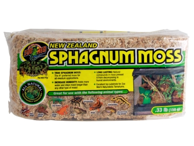 Zoomed New Zealand Sphagnum Moss - natürliches Torfmoos-Substrat zur Feuchtigkeitsregulierung im Terrarium - Menge: 150g