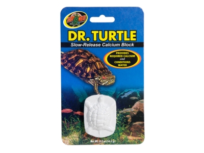 Dr. Turtle Slow-Release Calcium Block, für Wasserschildkröten, löst sich im Wasser auf