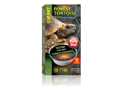 Exo Terra Cup Diets - Forest Tortoise / Reptilienfutter - Tierarten: Erwachsene Waldschildkörten - Menge: 360g